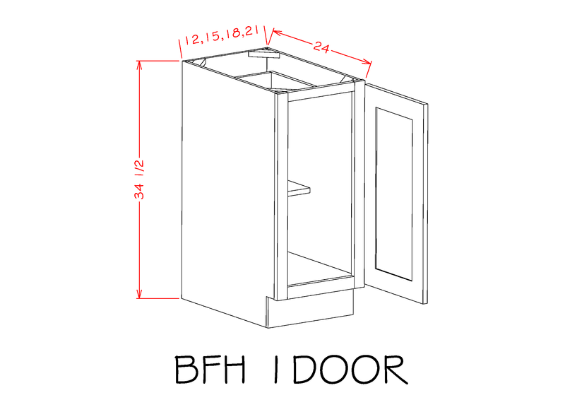 High-Density Fiberboard Base Cabinet P53176