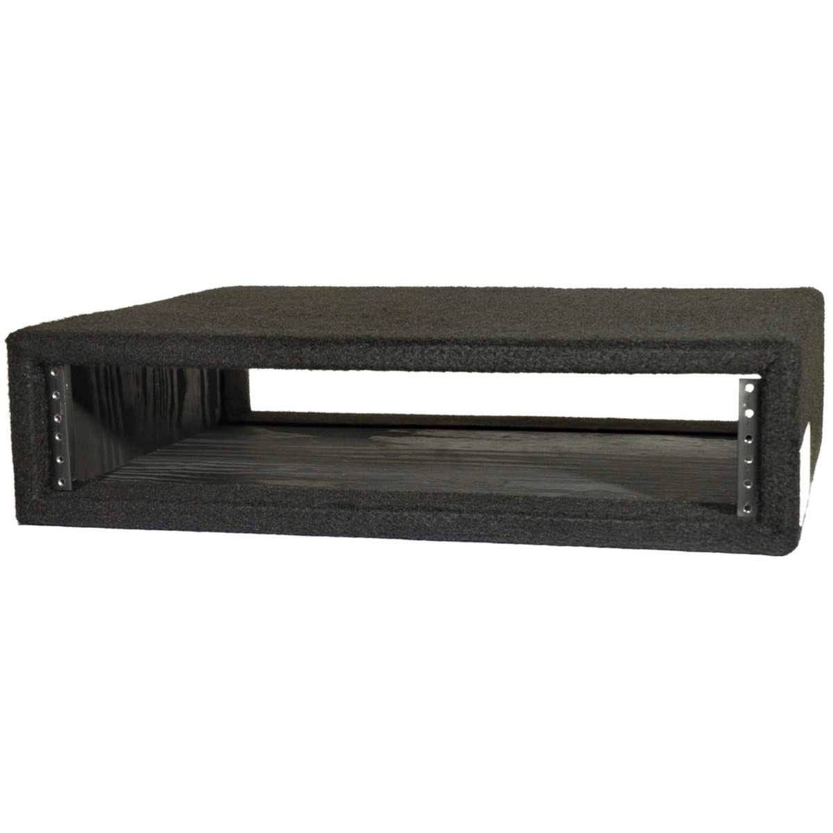 Black 2U Studio Equipment Rack Shell F855262