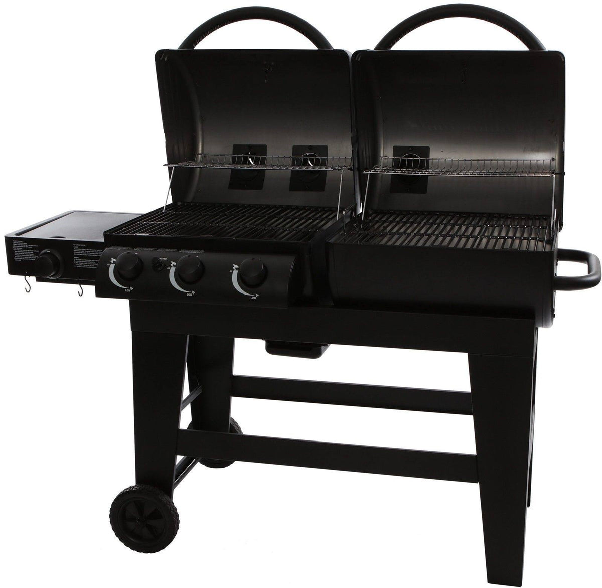 Dual Function Gas & Charcoal Grill Black Y86840