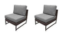 Grey Armless Sofa B403