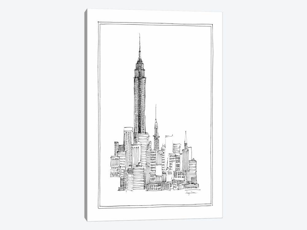 Empire State Print Canvas Art D4573