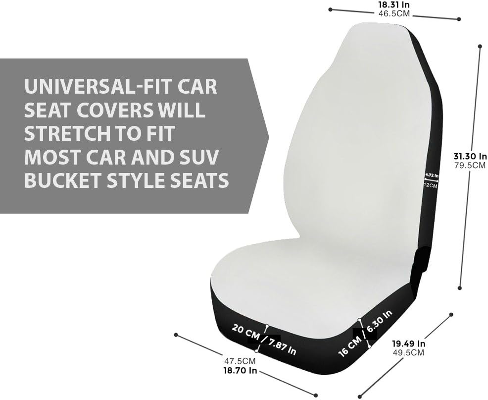 Red Microfiber Car Seat Covers Set of 2 W164