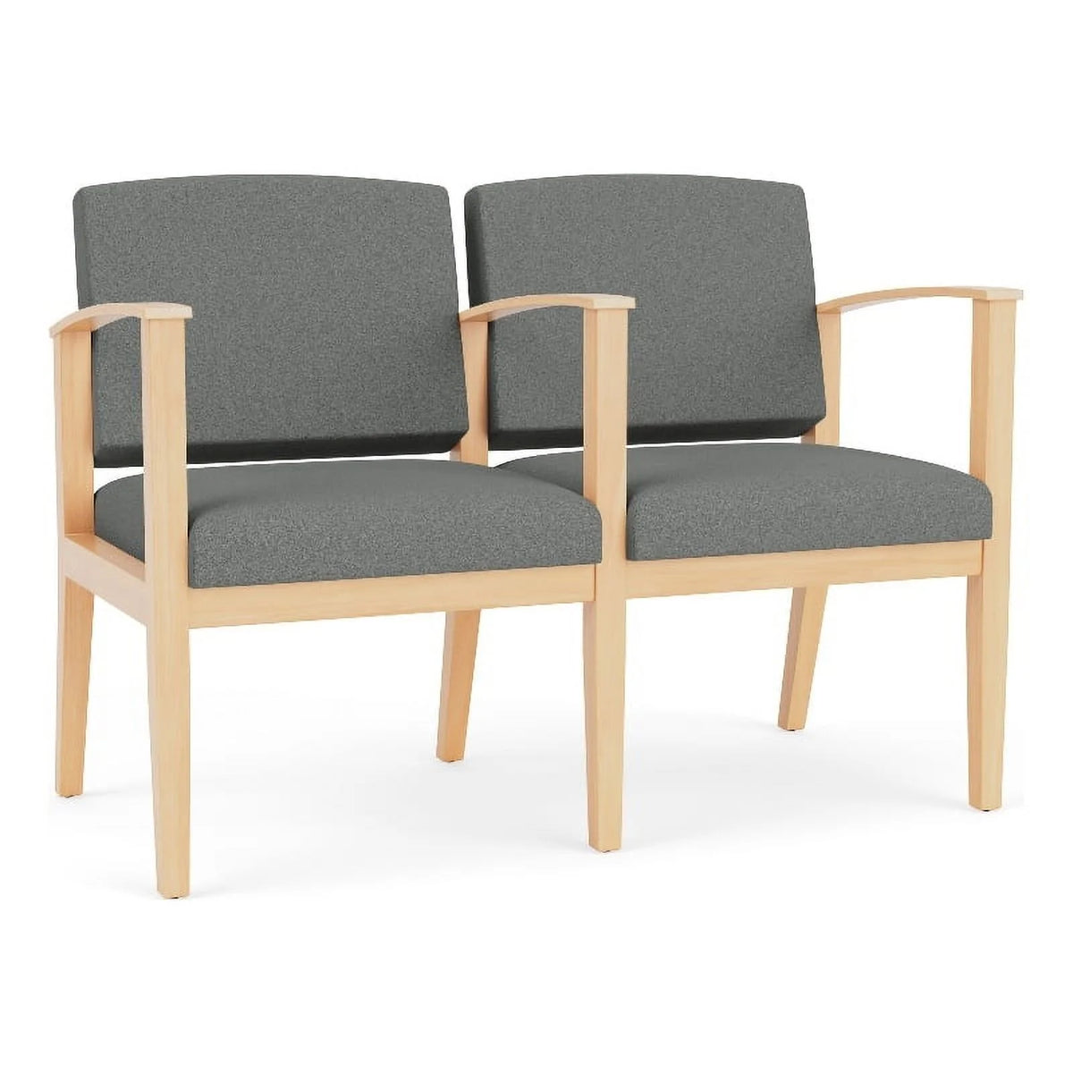 Wood Reception 2 Seat Tandem Seating Y2967