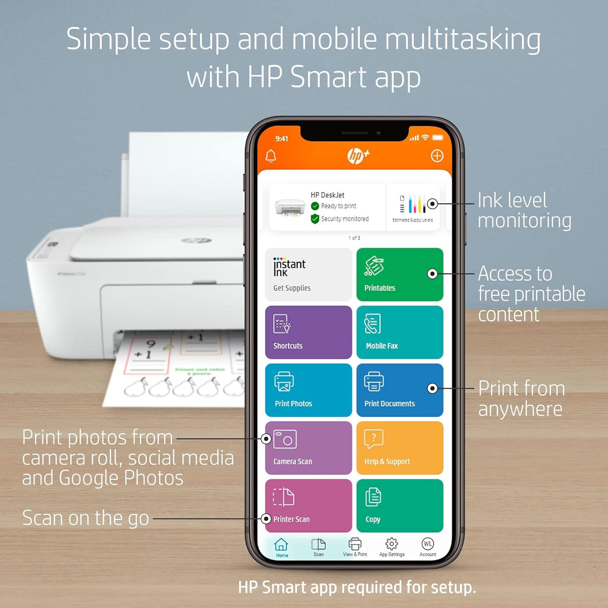 Wireless All-in-One Color Inkjet Printer D4848