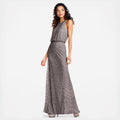 Halter Neck Beaded Gown A15973
