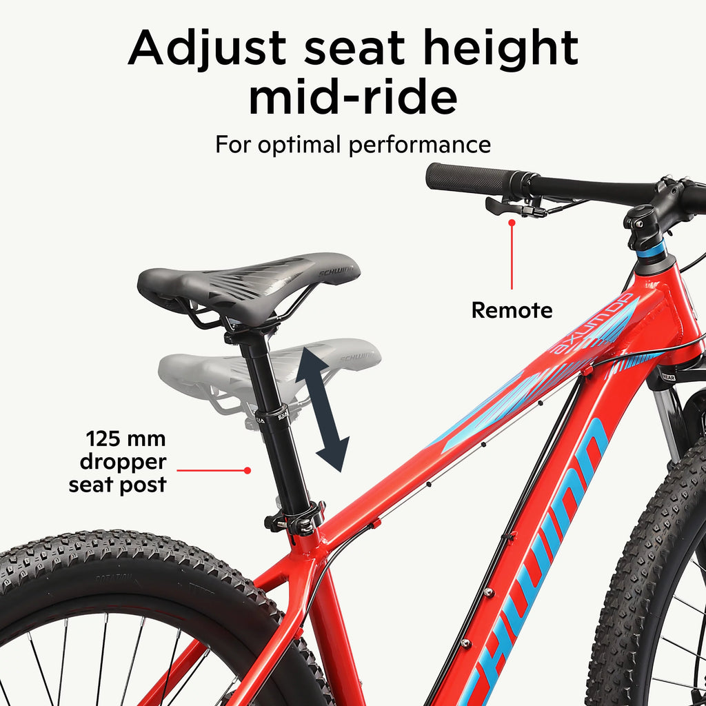 29 inch Mens Mountain Bike, 19 inch Frame Adult Bicycle, Red M237