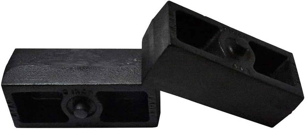2 Rear Suspension Lift Solid Cast Iron Blocks with 11 Round Leaf Spring Axle U Bolts Q883