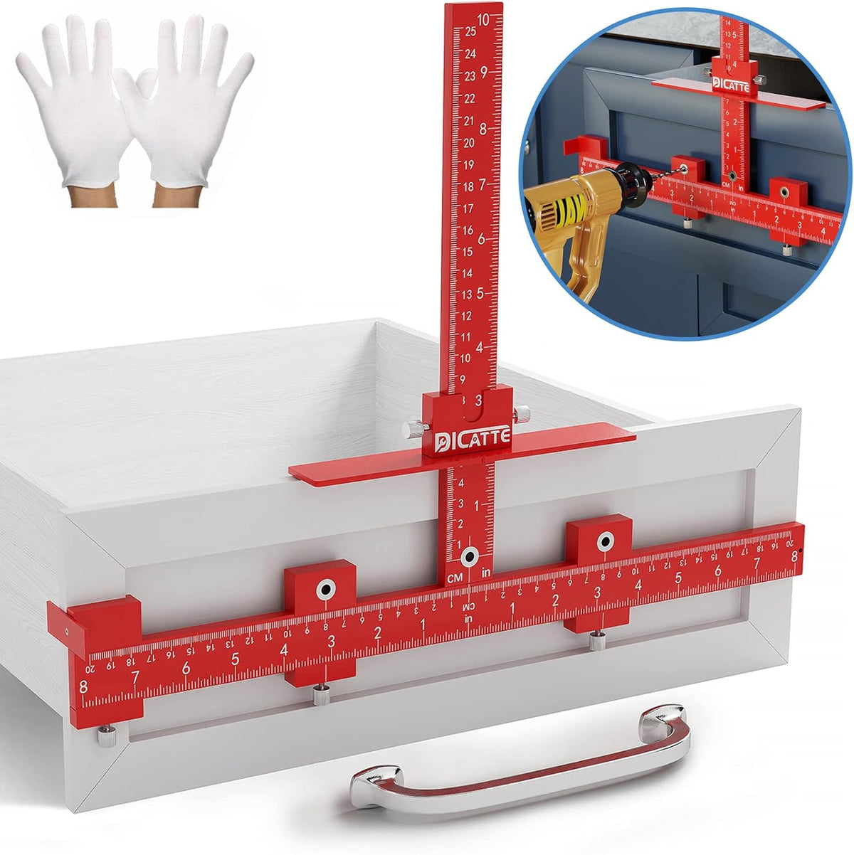 Red Thickened Aluminum Alloy Cabinet Handle Jig L1598