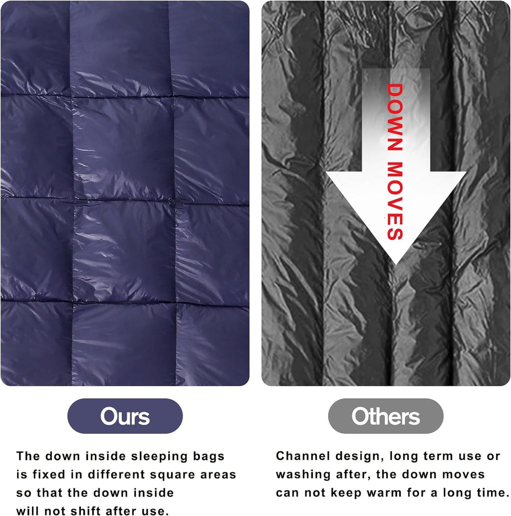 600 Fill Down Ultralight Envelope Sleeping Bag D5111