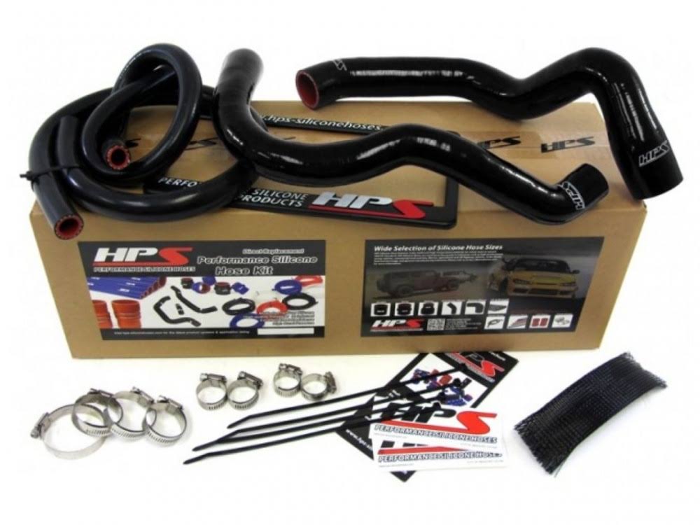 Black Reinforced Silicone Radiator Hose Kit K957483