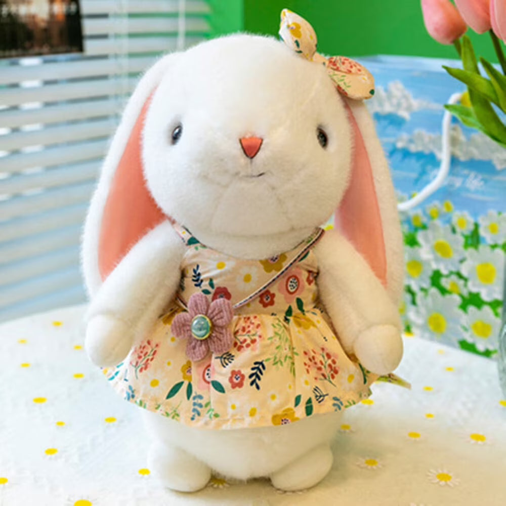Easter Bunny Plush Stuffed Toy with Floppy Ears G1351