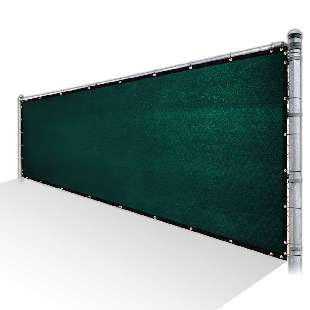 Green Privacy Fence Screen HDPE Mesh Netting with Reinforced Grommets K5900