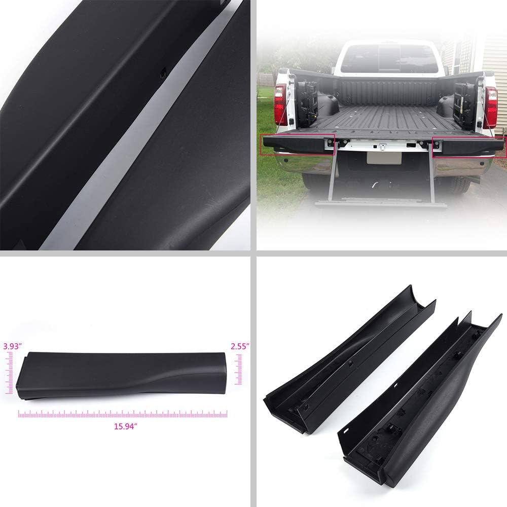 Black Tailgate Protector Molding Trim Caps J179251
