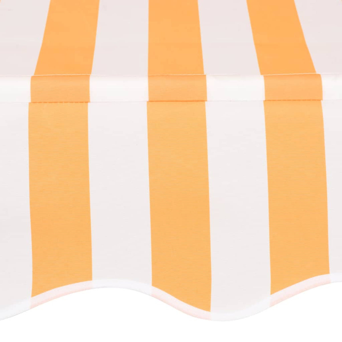 Manual Retractable Awning 118.1" Orange and White Stripes H515916