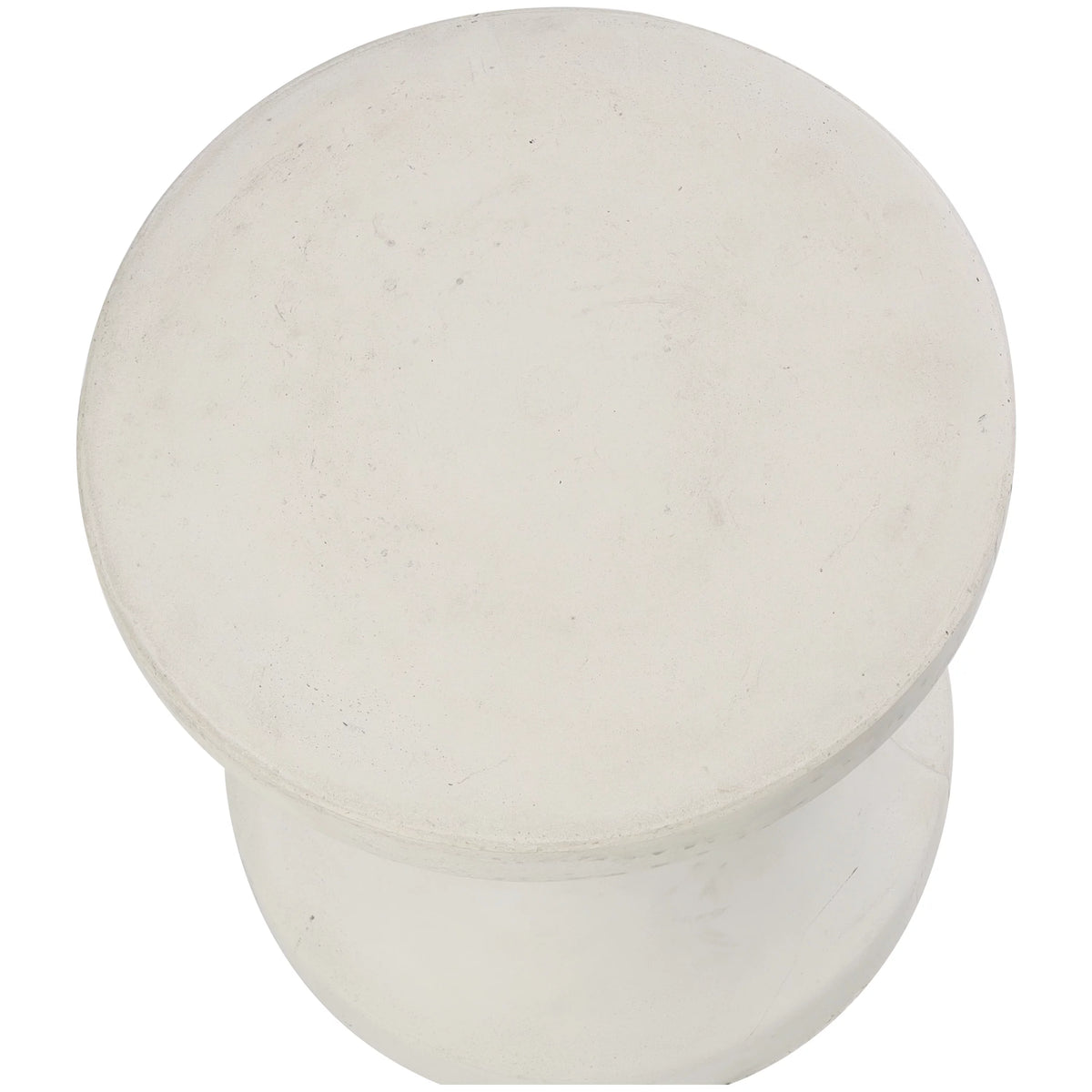White Fiberclay Outdoor Accent Table O437