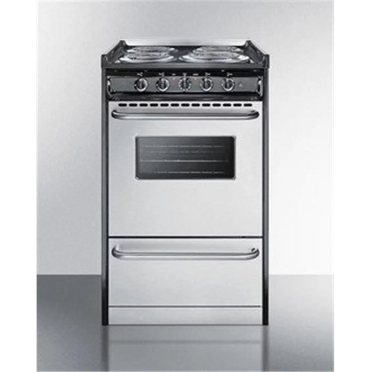 20 in. Slide-in Electric Range with Stainless Steel Doors A9064
