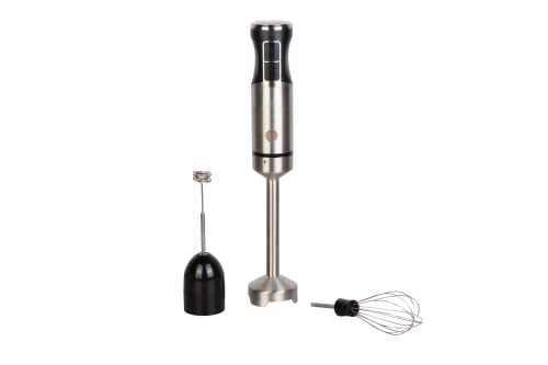 Immersion Blender and Knife Set with Whisk and Frother Attachments M580