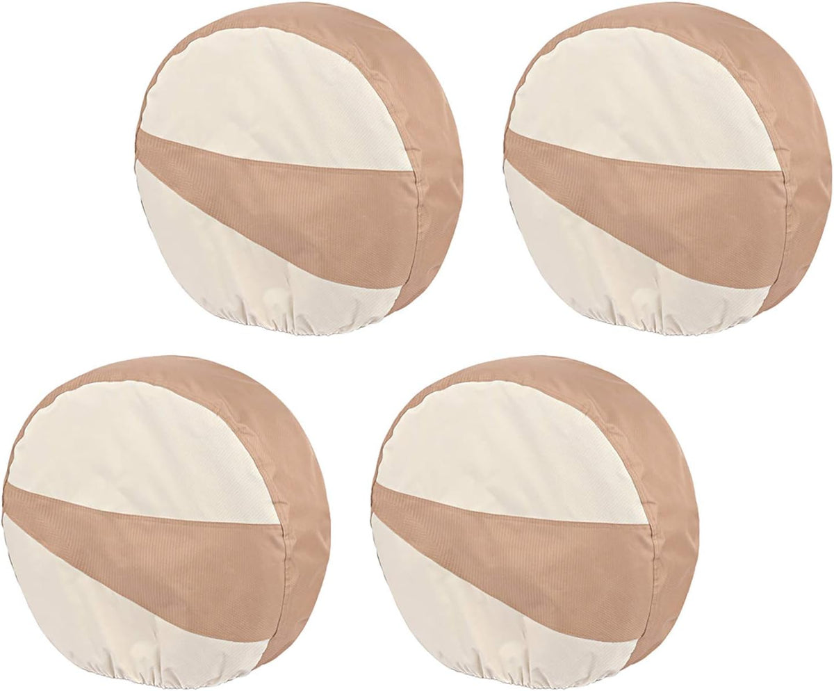 White Tire Covers 4 Pack for Truck SUV Trailer Camper RV S89437