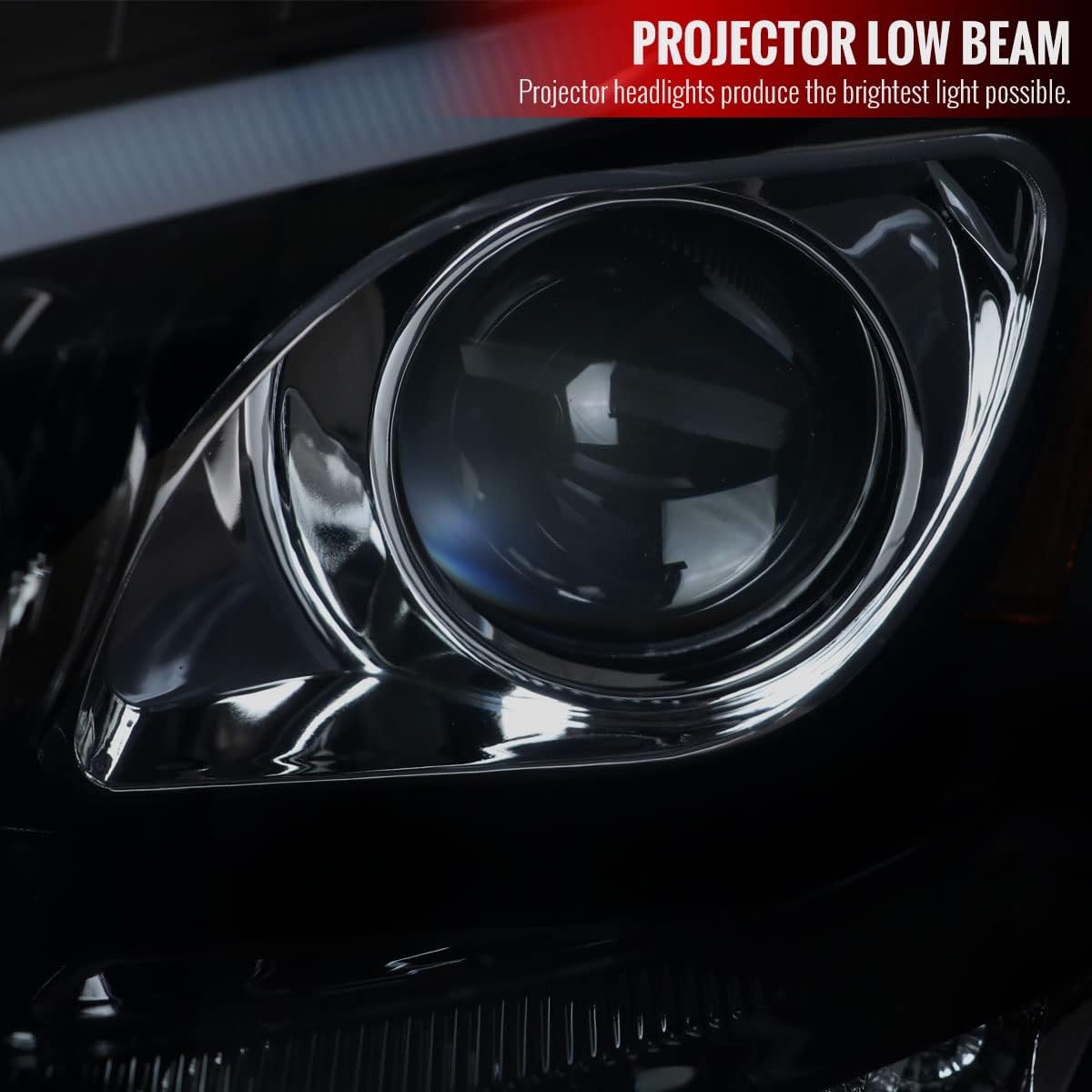 Smoke LED Projector Headlights F318
