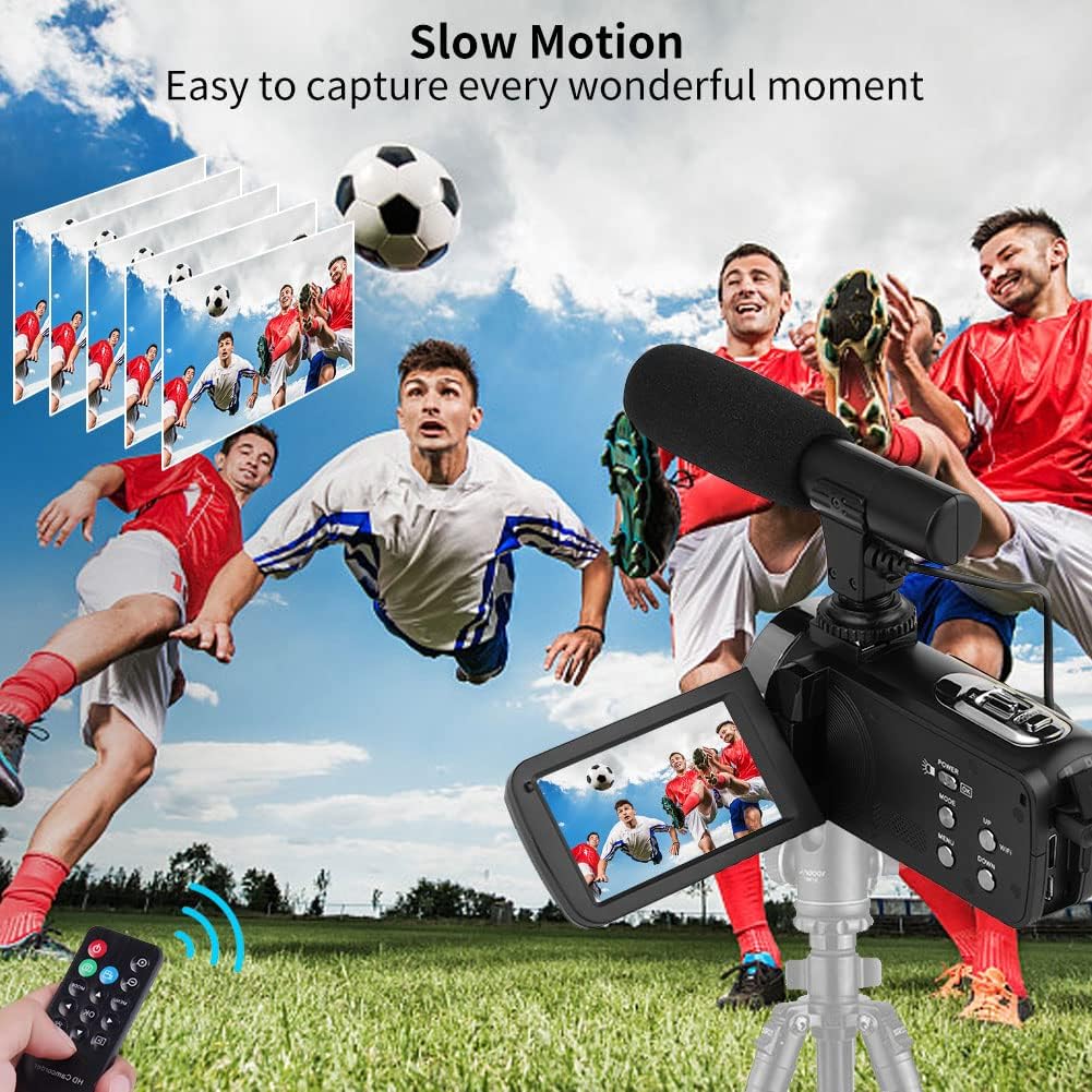 2.7K Full HD 30FPS Vlogging Camera with Microphone & Remote V57957