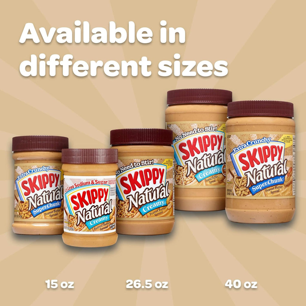 40 Ounce Twin Pack Natural Creamy Peanut Butter Spread X476