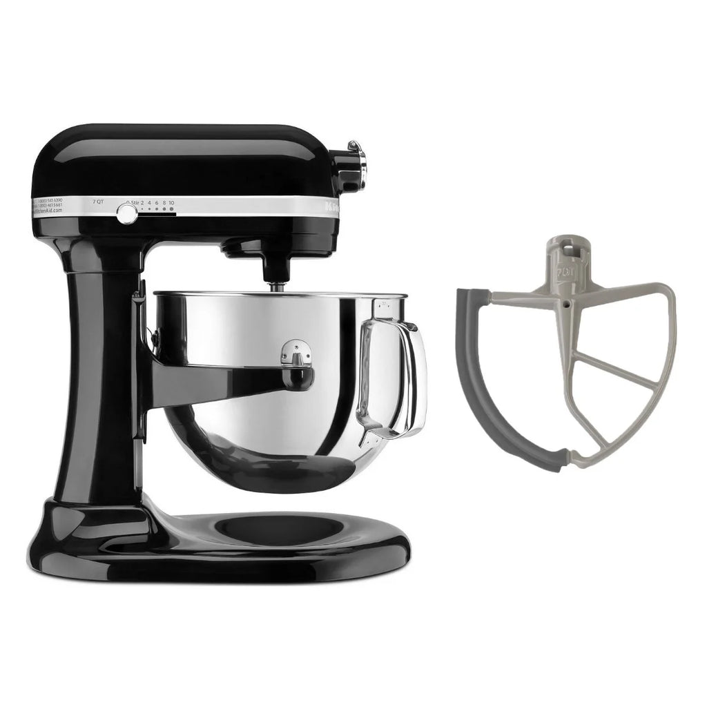 Onyx Black 7-Quart Bowl-Lift Stand Mixer with Flex Edge Beater J191