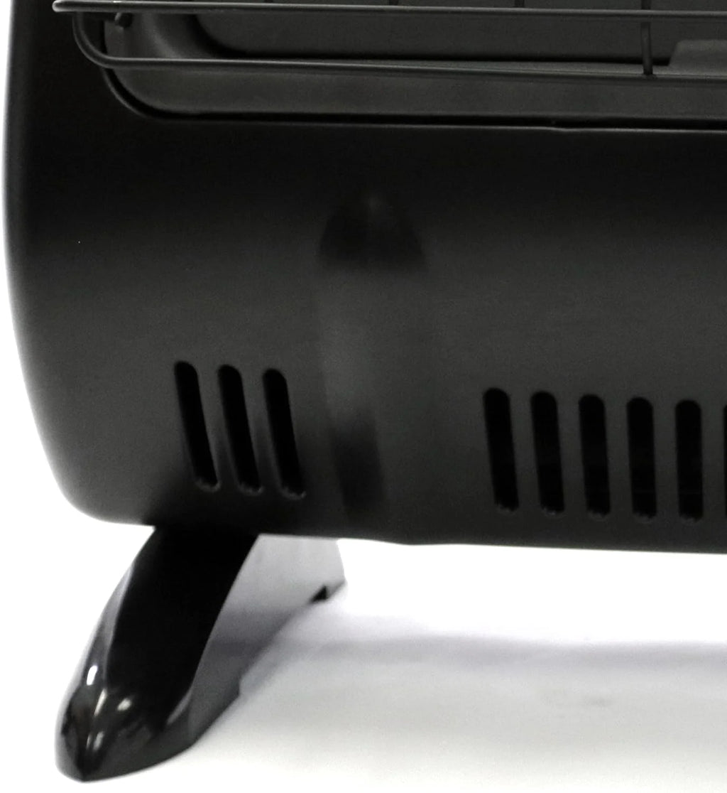 Black Wall Mount Space Heater with Built-in Thermostat D883240