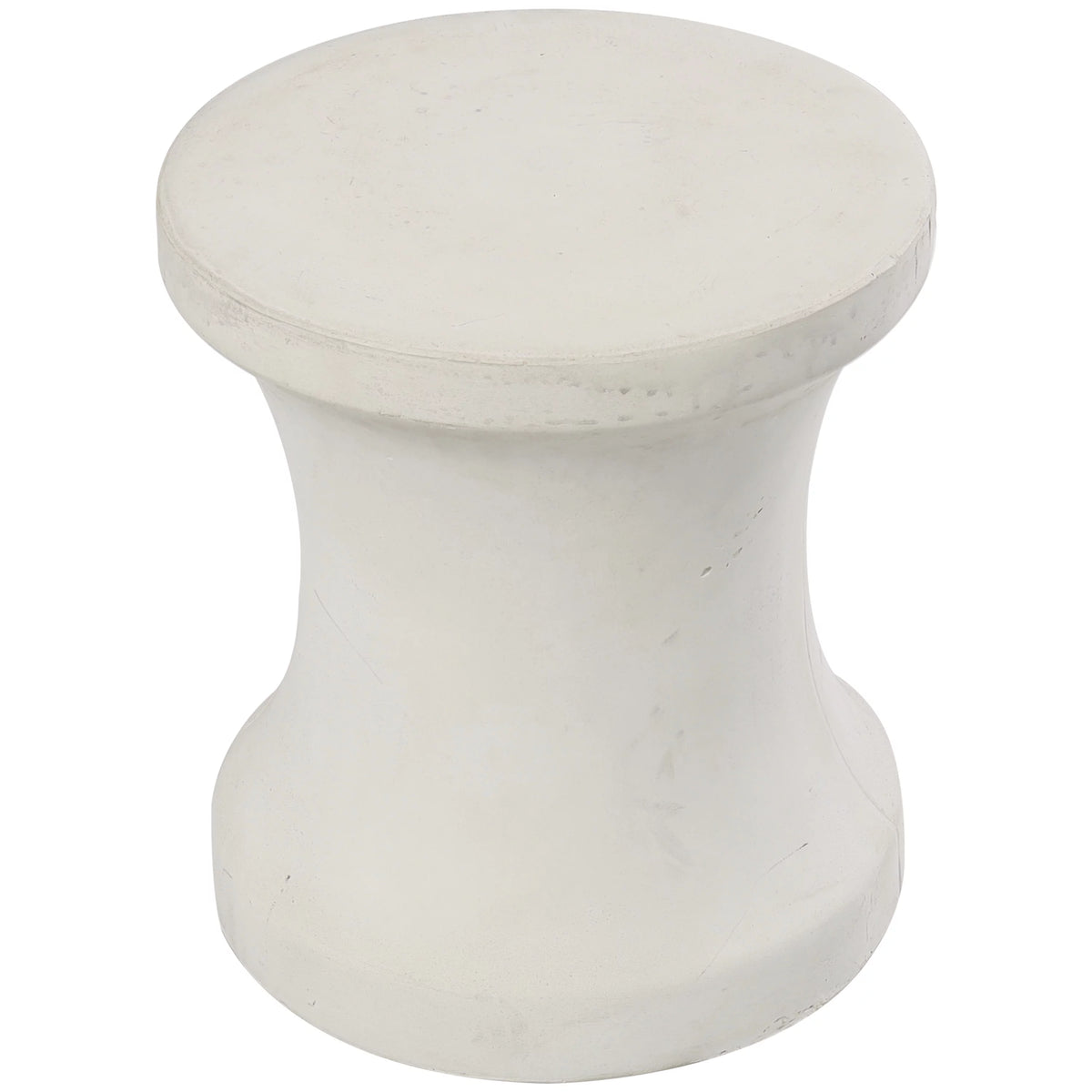 White Fiberclay Outdoor Accent Table O437