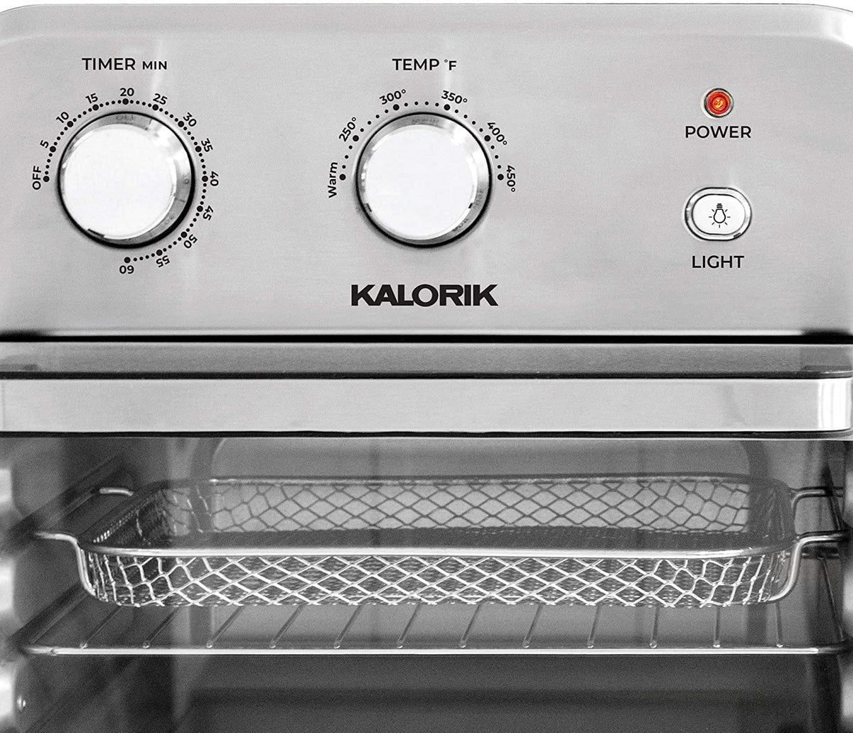 12 Quart Air Fryer Oven Black Stainless Steel H79634