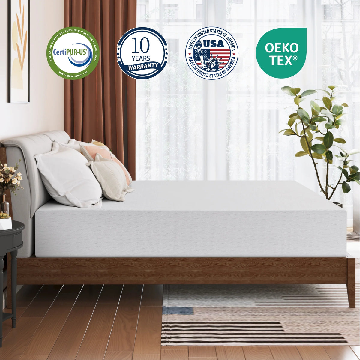 10" Gel Memory Foam Full Mattress I8477