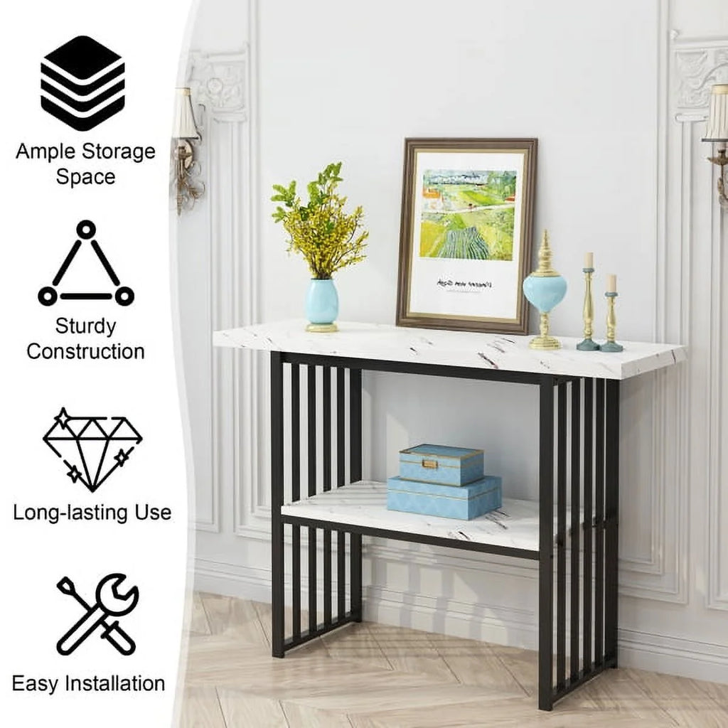 42-Inch Faux Marble Entryway Table H99618