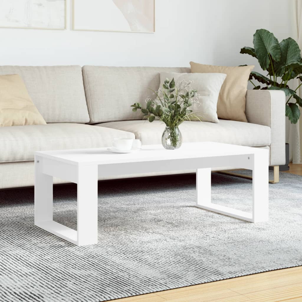 White Engineered Wood Coffee Table S2357