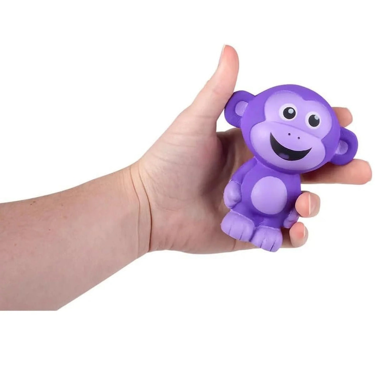 4 Pack Squish Monkey Stress Toy W305495