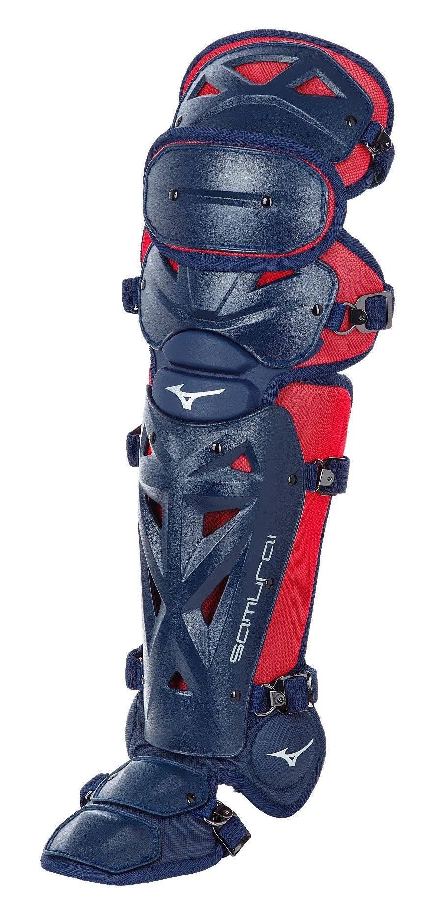 Navy Red 14.5 inch Youth Shin Guards Q3545