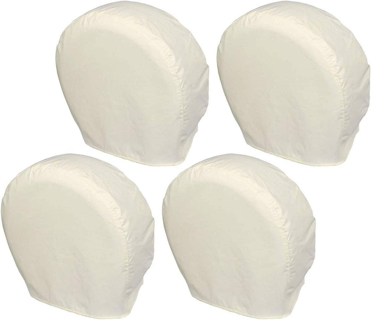 White Tire Covers 4 Pack for Truck SUV Trailer Camper RV S89437