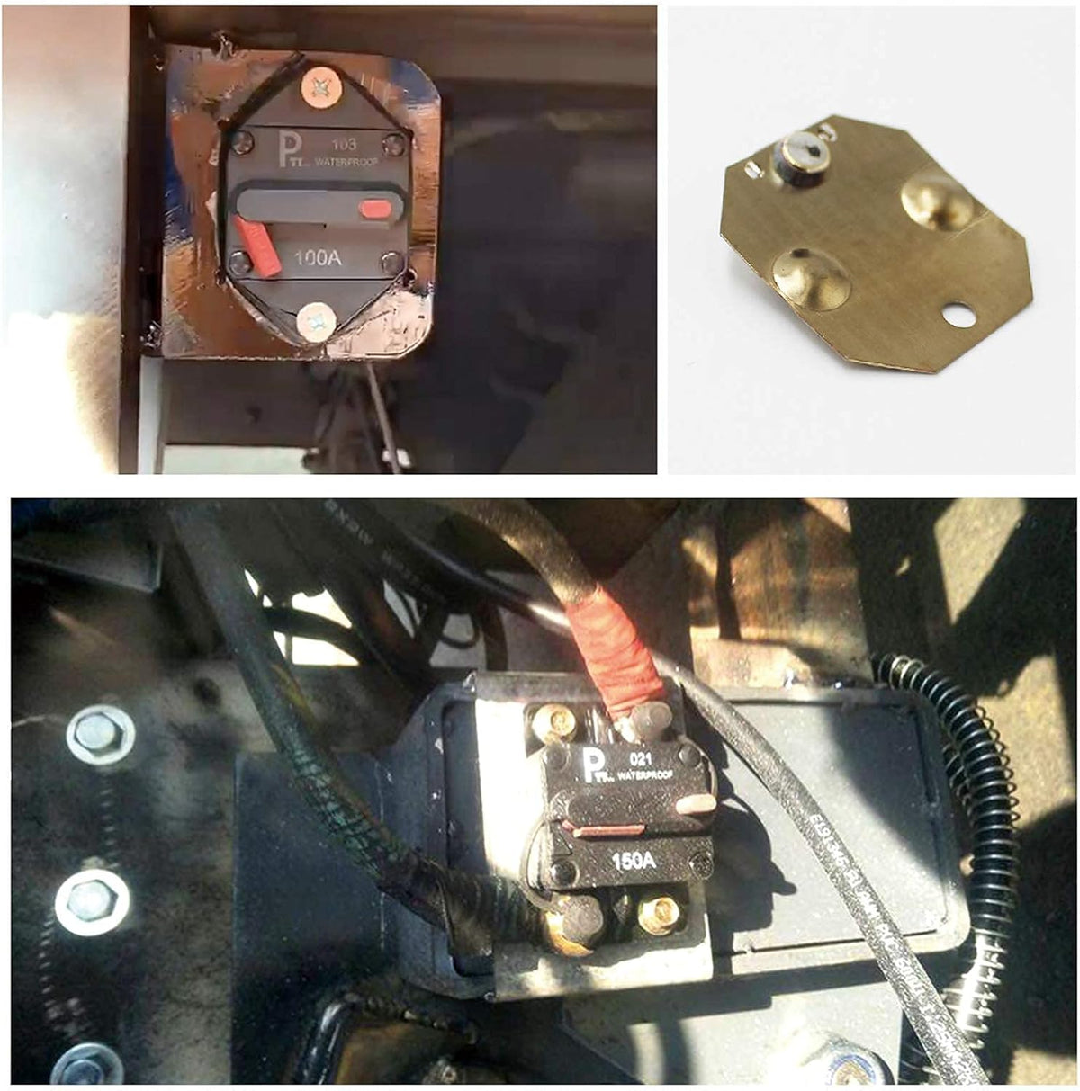 Waterproof Circuit Breakers with Manual Reset, Pack of 2 M7320