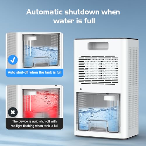 850 Sq.Ft 86OZ Water Tank Dehumidifier with Timer Auto Shut Off K948433