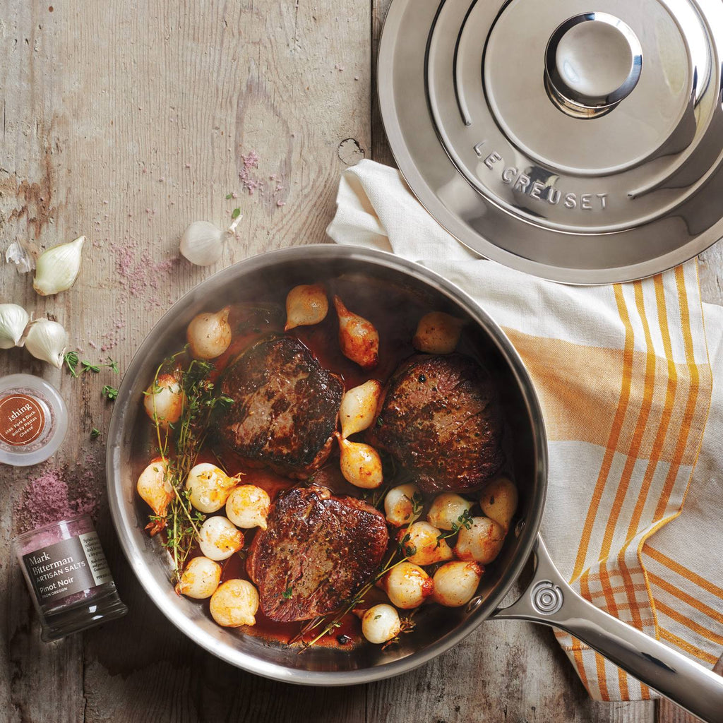 4.5-Quart Stainless Steel Saute Pan with Lid R699