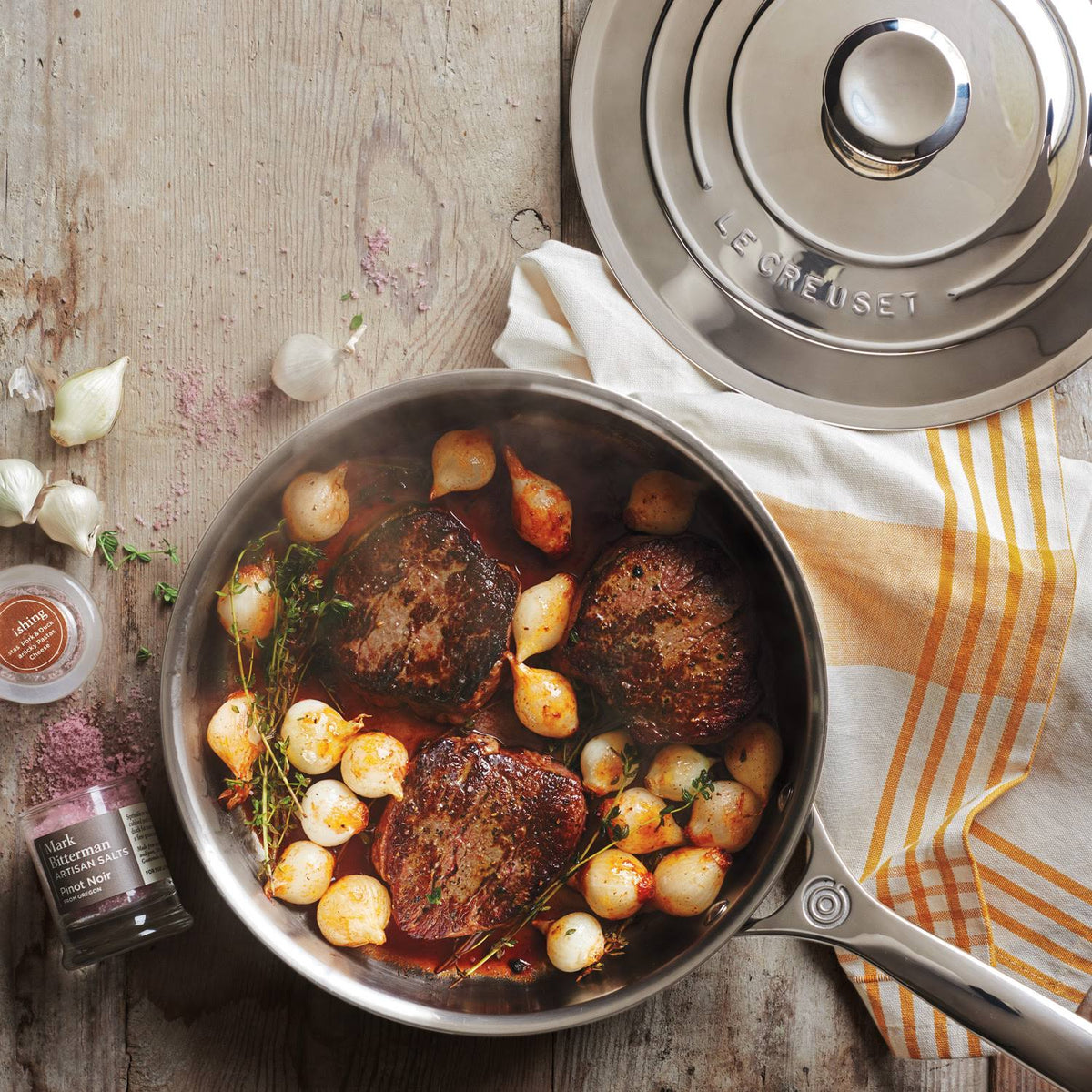 4.5-Quart Stainless Steel Saute Pan with Lid R699