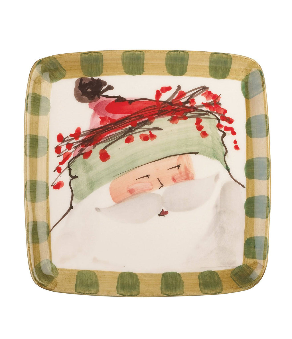 Green Square Salad Plate U2161