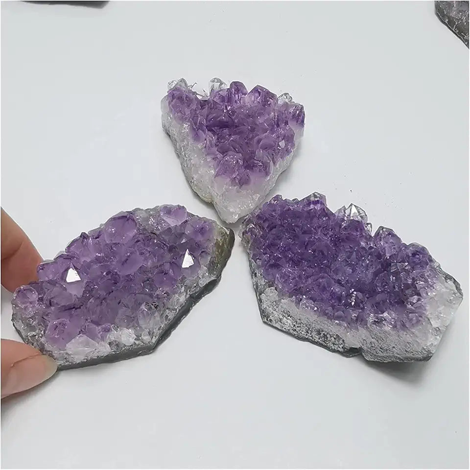Natural Amethyst Cluster Mineral Healing Sample Stone Decoration 10-50g V162317
