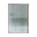 Framed Pivot Shower Door Nickel with Rain Glass Pattern J599