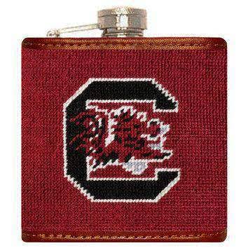 Needlepoint Flask in Garnet E603