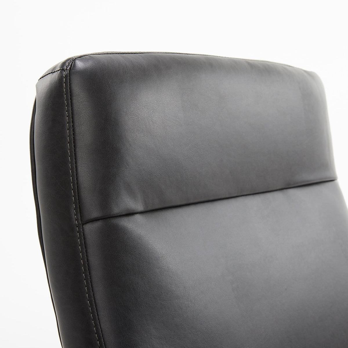 Black Faux Leather Ergonomic Swivel Executive Chair Q3137