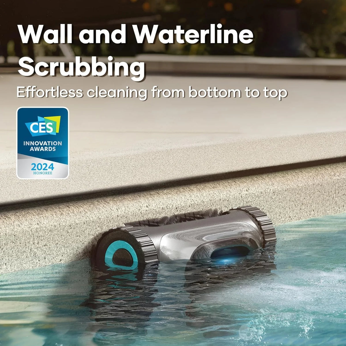 Cordless Robotic Pool Vacuum Cleaner with Wall Climbing I221