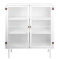 White Sideboard Buffet Cabinet with Storage I307059