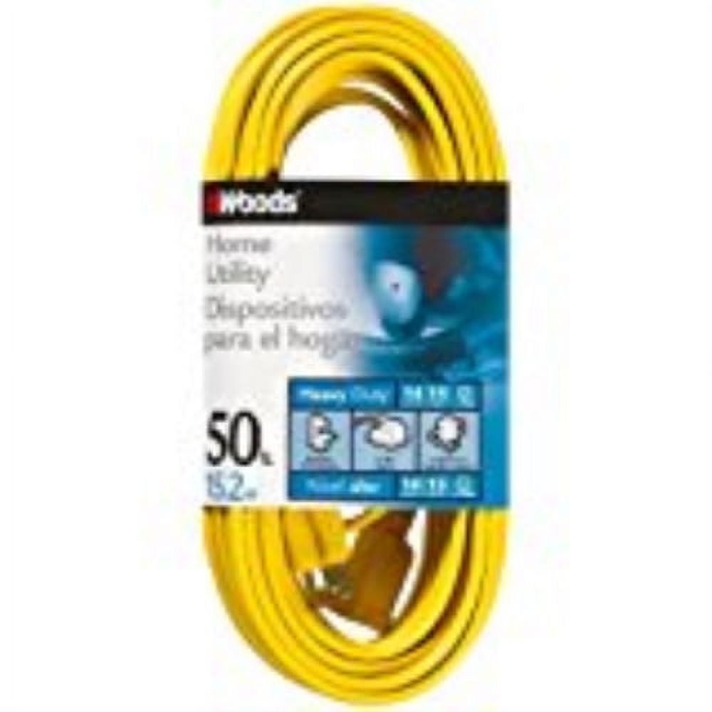 Yellow Flat Vinyl Extension Cord 14/3 x 50' T6930