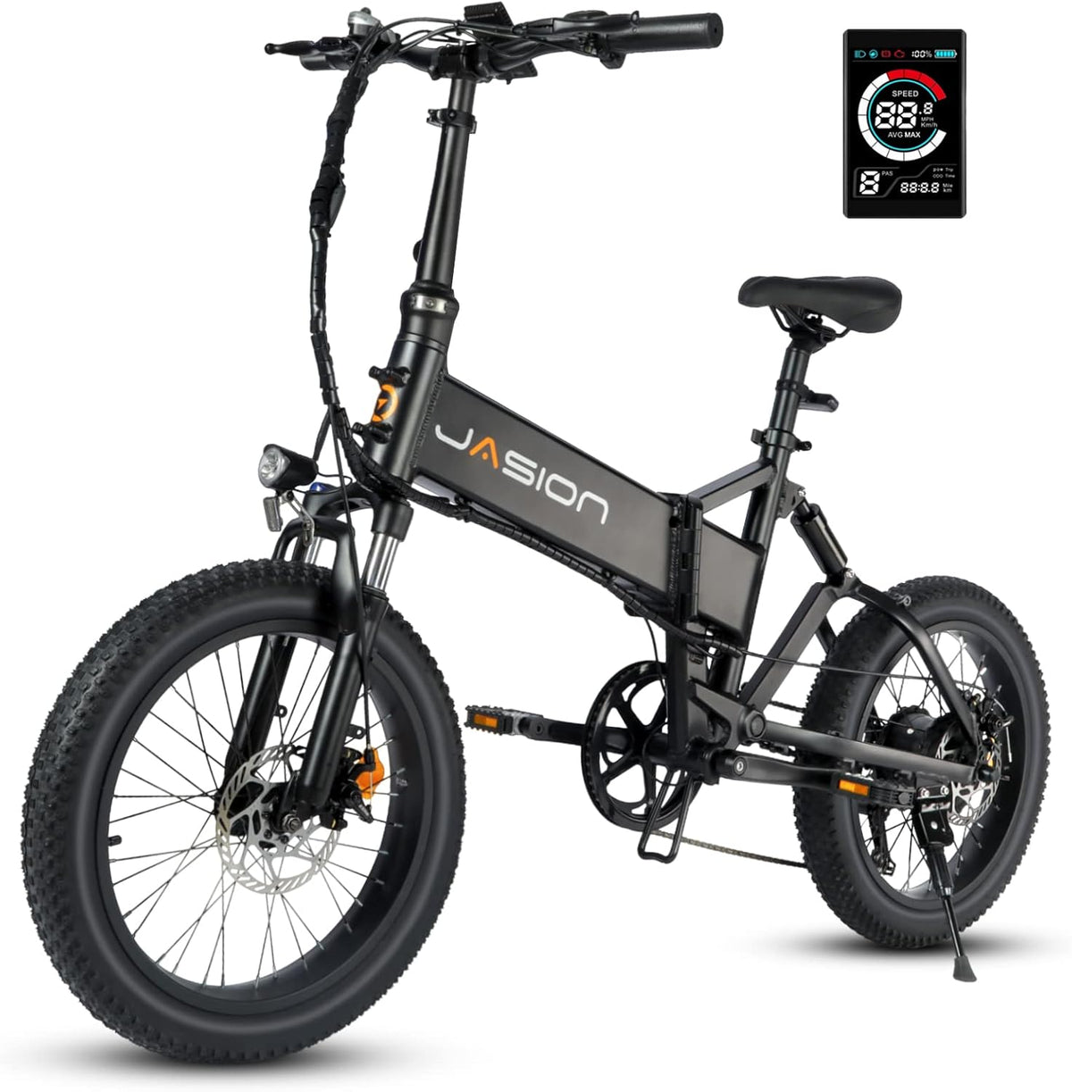 500W 48V 10AH Removable Battery 20" Fat Tire Foldable Electric Bike L317