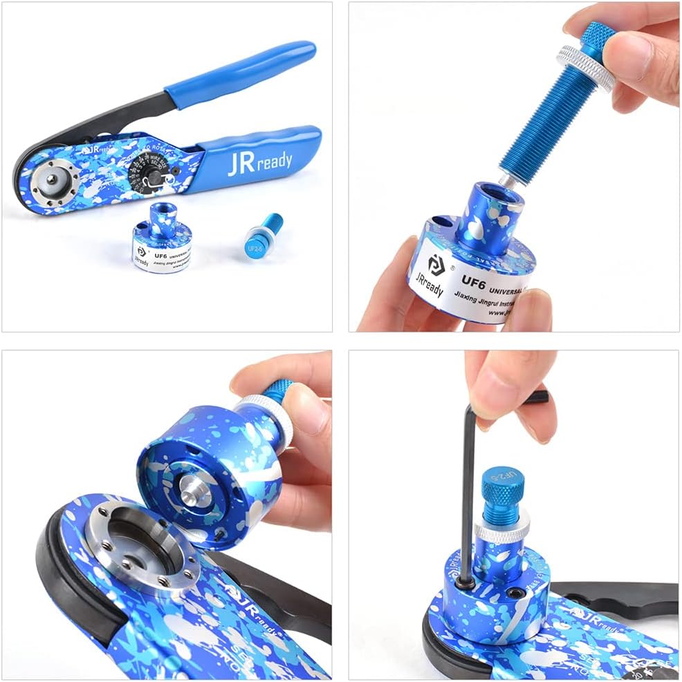 Crimping Tool Kit with 5 Adjustable Positioner for Heavy Duty Connector Y1550