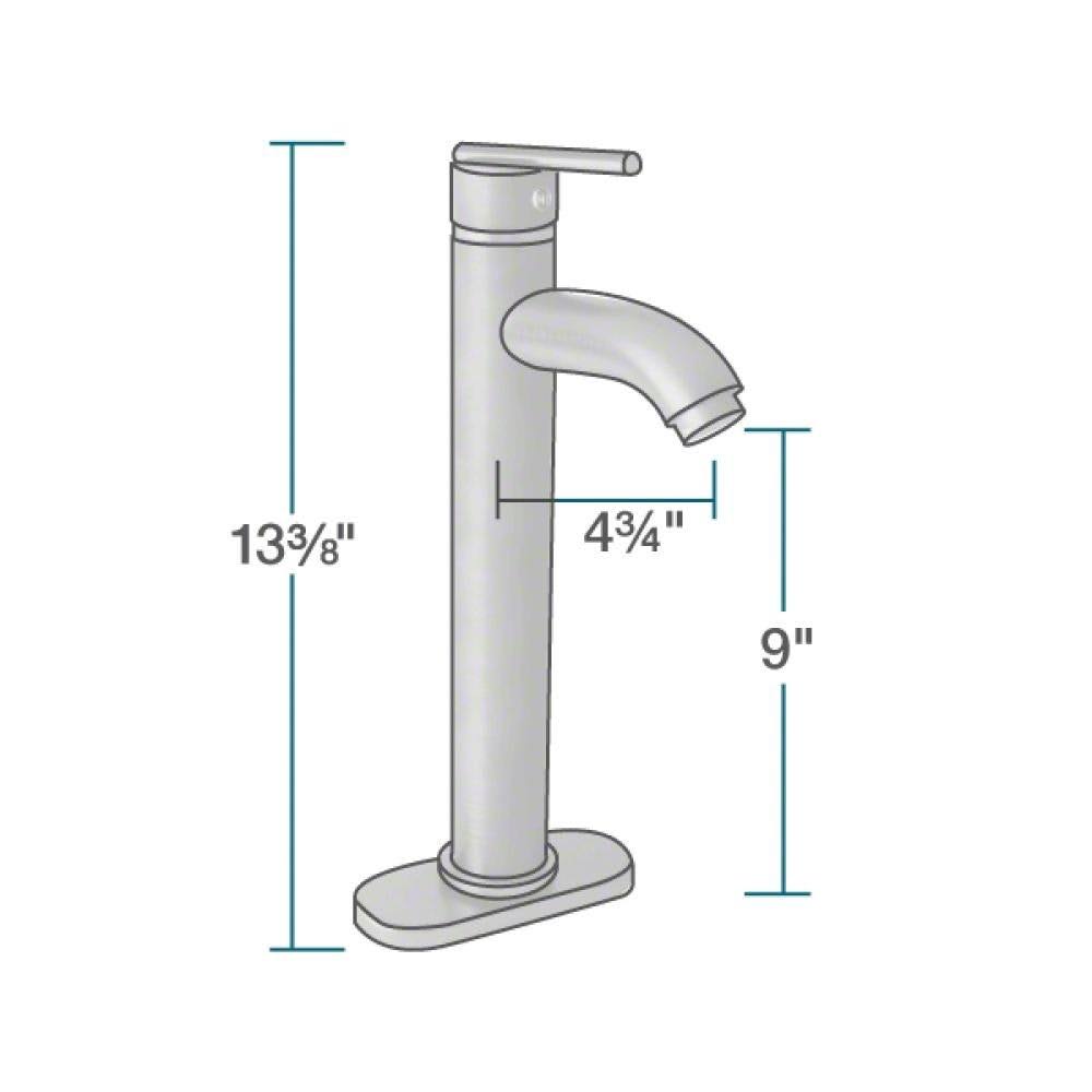 Chrome Vessel Faucet Ensemble W9082